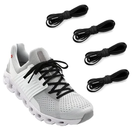 NDTEZUGT 2 Pairs 1/4"(6mm) Flat Thin Shoe Laces, Original Athletic Shoelaces Shoe Strings Replacement Laces for Sneakers (Black, 54''/140cm)