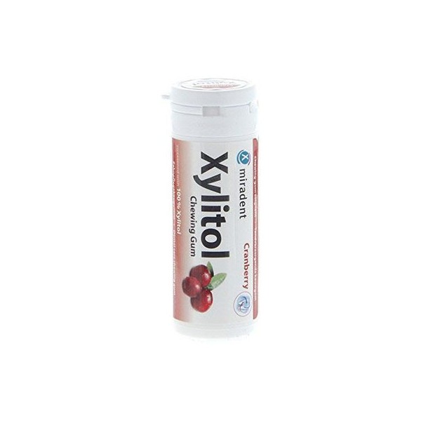 Miradent Xylitol Chewing Gum Cranberry 30 Items