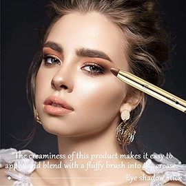 Bluemega Barra Sombra Ojos Brillante Purpurina, Lápiz Crema, E                                                                                        