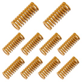 HUAREW 3D Printer Die Spring 8mm OD 20mm Long Light Load Compression Mould Die Spring Yellow Compression Mould Die Spring for The Ender 3s Bed （Pack of 10 Pcs）