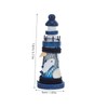 Ipetboom 4pcs Mediterranean Style Mini Wooden Lighthouse Ornaments Nautical Home