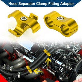 Hihaha Schlauch-Separator-Klemmfitting-Adapter/Rohrleitungsschlauchlinienseparator-Klemmwerkzeug AN6 14mm 4 Stück Goldton