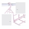Hanging Closet Organizer 3 Tier Pink Storage Shelf Minimalist Grid