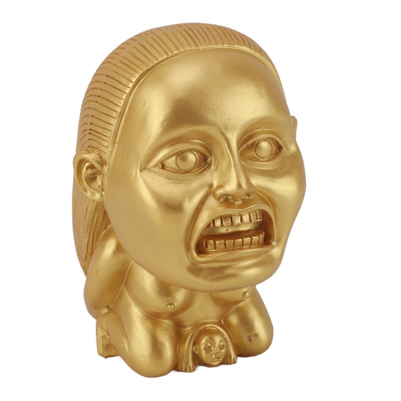 Fertility Statue Resin Handmade Golden Exquisite Creative Fertility Idol Sculpture