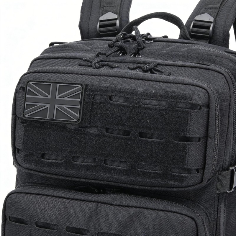 Union Jack Patch, 3D PVC Hook & Loop for Rucksacks,