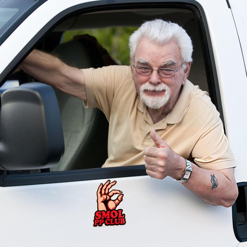 Smol PP Club Sticker Magnet | Small PP Club Car