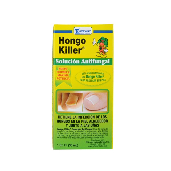HONGO KILLER Antifungal Solution, Athlete's Foot Treatment, Multicolor, 1 Fl Oz