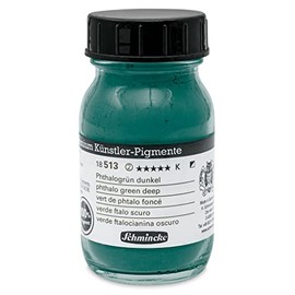 Schmincke Pigments, Phthalo Green Deep