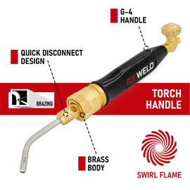 RX WELD Air Acetylene Torch Kit Fuel Gas kit Professional Series