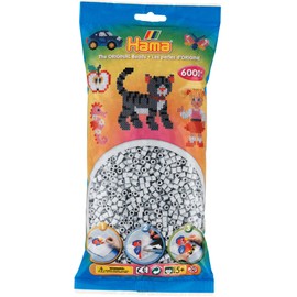 Hama 205-70 Midi Bügelperlen 6000 Stk. Hellgrau