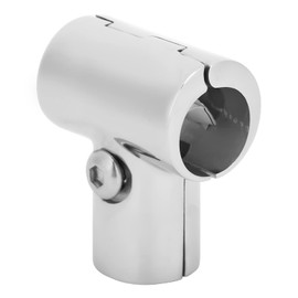 Stainless Steel T Connector, 3-Way Split Connector, Polished Pipe Connection Accessories, Pipe Fittings for Boat Yachts (22 mm)