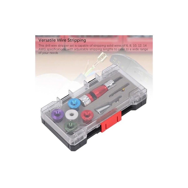 Kit de herramientas para pelar cables con taladro eléctrico |