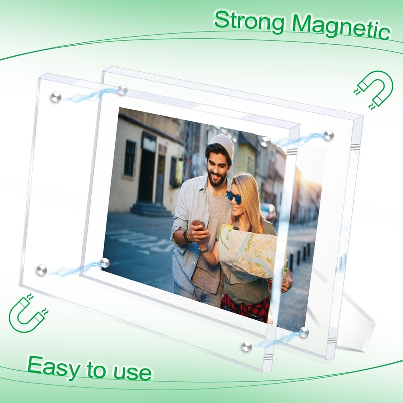 HBMIANICE 1 Pack(11×14) Acrylic Picture Frames Clear Magnetic Photo Frames