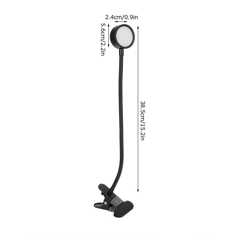 USB Desk Lamp 360° Angle Adjustable Clip On Gooseneck Reading