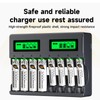 Mspalocell AA and AAA Battery,1.5V Rechargeable Lithium Batteries Combo,4-Pack 3500mWh