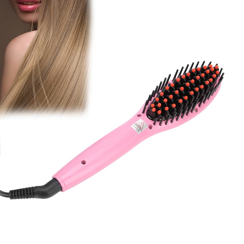 Household Hair Straightener Brush Negative Ion Styling Brush Hairdressing Tool