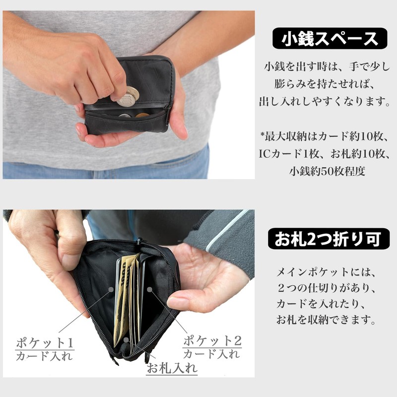 Shoebill X-PAC Pass Case, Commuter Wallet, Coin Purse, Outdoor, Waterproof,