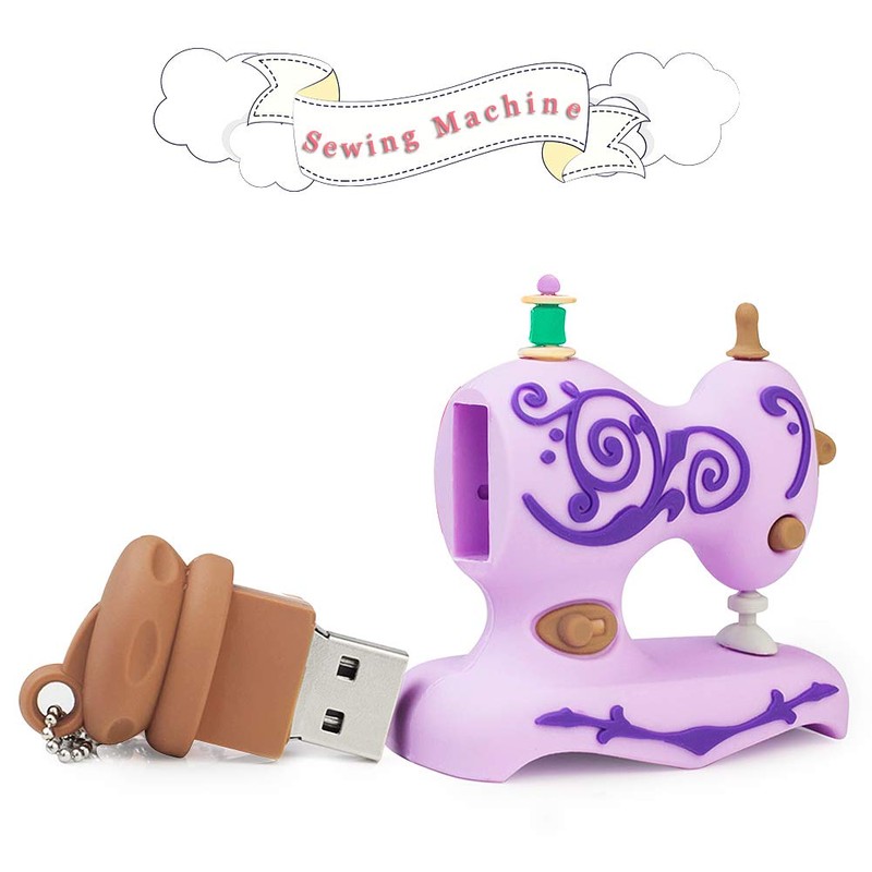 32 GB USB Stick Sewing Machine Pattern Memory Stick Interesting