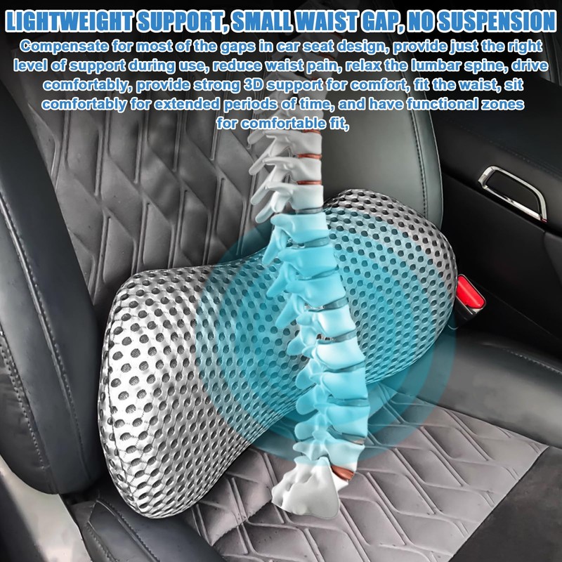 GBKDQQ Lumbar Cushion, Back Cushion Sofa and Car, Non-Slip Lumbar