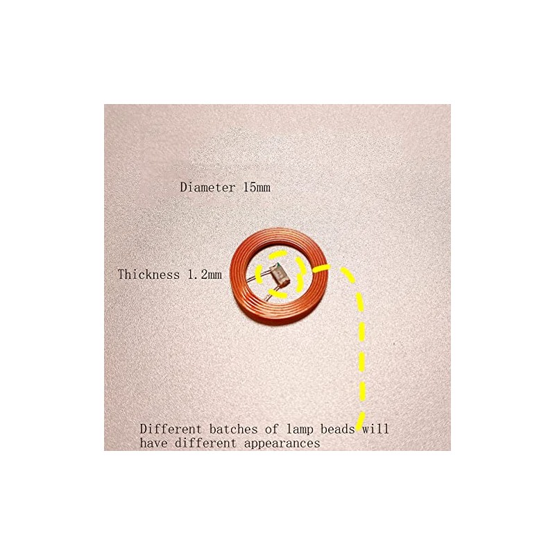 Taidacent 5 Pcs Induction Wireless LEDs and Coil High-Power Wireless