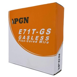 PGN Flux Core MIG Wire - E71T-GS - 0.030 Inch, 2 Pound Spool - Gasless Mild Steel MIG Welding Wire with Low Splatter - For All Position Arc Welding and Outdoor Use