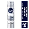NIVEA MEN Espuma para Afeitar Silver Protect (200 ml) Antibacterial
