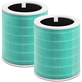 Core 600S Replacement Filter Compatible With Levoit, 3-In-1 High-Efficiency HEPA and Activated Carbon, Part#Core 600S-Rf, 2Pack, Green