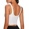 Lemedy Women Sports Bra Longline Crop Tank Top Padded Workout