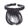 Black Front Hair Bangs Wigs Headband, Front Hair Bangs Fringe