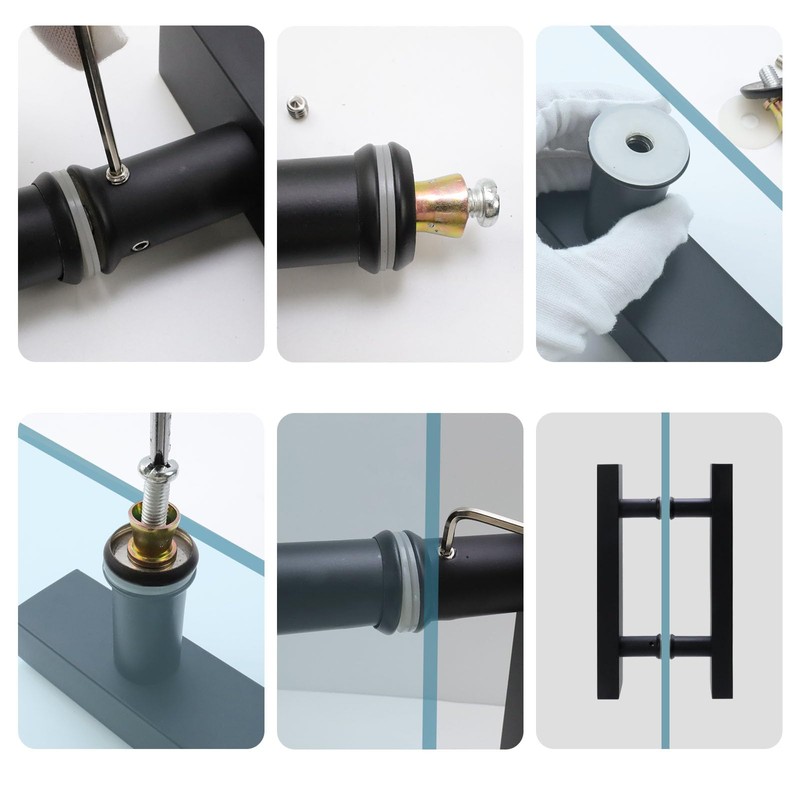 T Tulead Double Sided Push Pull Handles Sliding Door Hardware