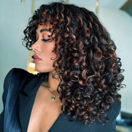 7 Packs Gogo Curl Crochet Hair for Women 10 Inch Pre-Twisted Curly Crochet Hair Pre Looped Deep Ocean Water Wave Beach Curl Crochet Braids Synthetic Braiding Hair Extensions (10 Inch, P1B/30)