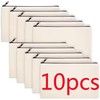 Blank Canvas Zipper Pouches for DIY Crafts, 8.27 × 4.72