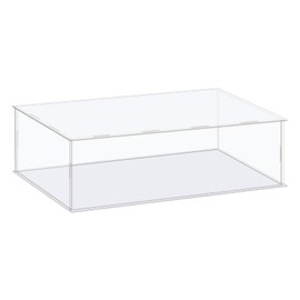 MECCANIXITY Acrylic Display Case Box Clear Dustproof Protection Showcase 16.1x8.3x4.3 Inch for Collectibles Display