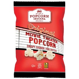 Popcorn Indiana Movie Theater Butter, King Size Bags Caddy (6 Pack - 1.5 Oz Each)