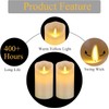 antizer Flameless Candles 6" Set of 2 Ivory Dripless Real