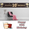 PAKBOOM Happy 10th Birthday Backdrop Black Photo Background Banner Cheers