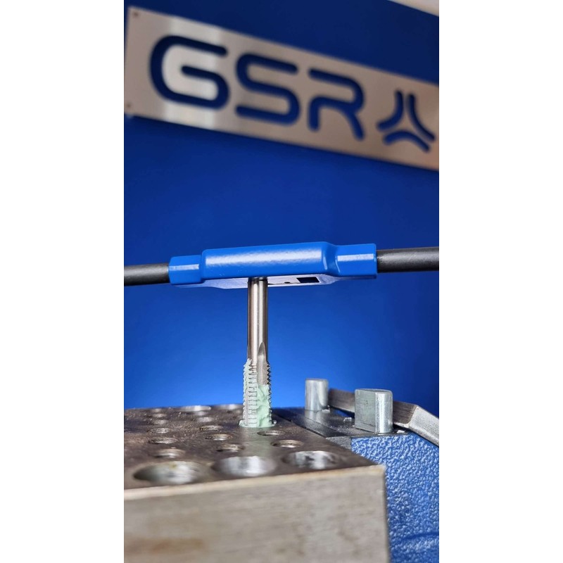 GSR Steel Tap Wrench with Centring Eye, Silver (Size 2