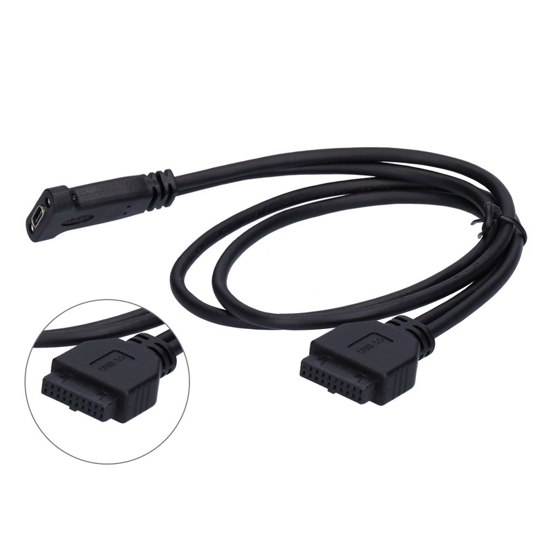 Adapter Cable 19Pin USB 3.0 to External USB TypeC Socket