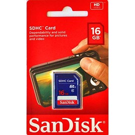 SanDisk SD Card 4GB 8GB 16GB 32GB 64GB 128GB 256GB Memory Cards for Camera Photo High Resolution Video Recording DSLR 4K Professional Storage (16GB SD Card Class4)