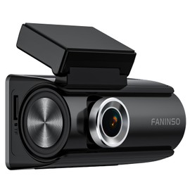 Faninso Dash Cam Front and Rear, 4K Full HD Dual Dash Camera for Cars, Built-in Memory Card Monitoring, 64GB Card, 5G WiFi GPS,2160P Night Vision, 5.5 * 9.12 * 6.5