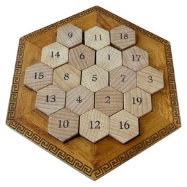 True Genius: Hypatian Enigma - A Number Based Roman Mystery, Roman Numeral Brainteaser, Wooden Puzzle, Difficulty Level 5, Project Genius, Ages 8 +