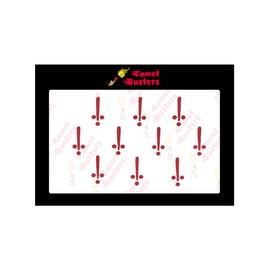 Comet Busters Red Traditional Bindis Face Jewels Indian Bindi for Women