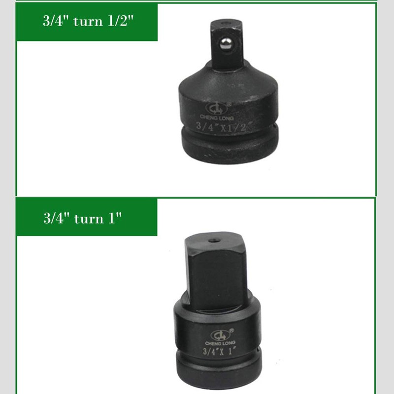 TopHomer 3/4" to 1", 1/2" to 3/4"Socket Head, Ratchet Socket