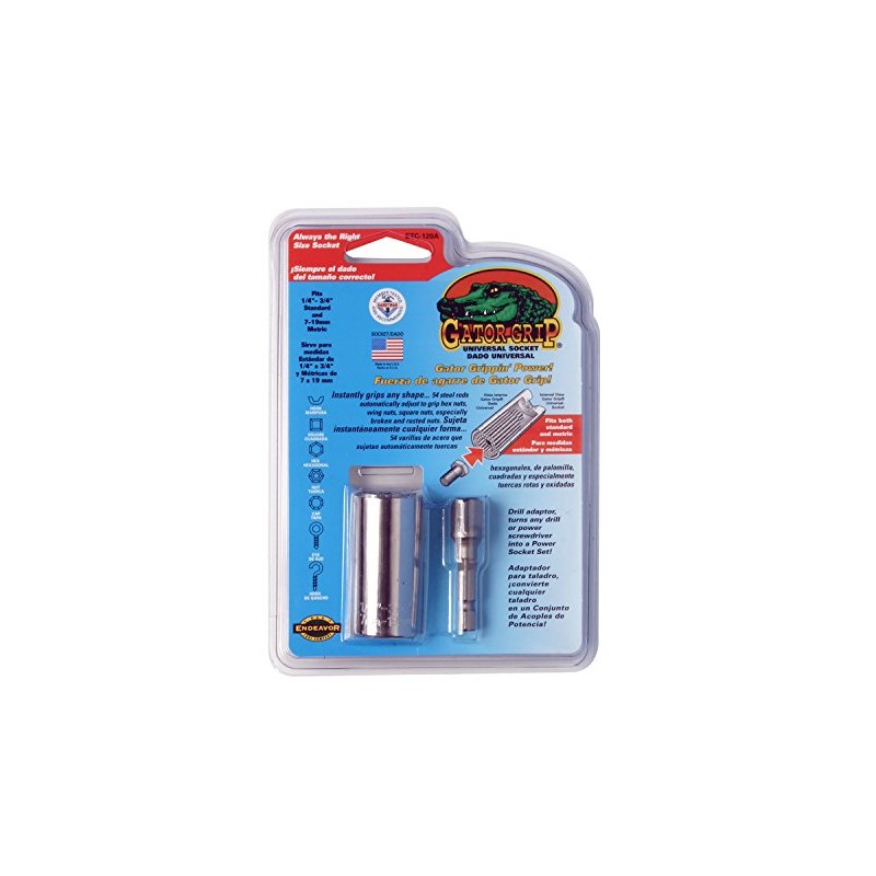 Gator Grip The Original Self-Adjusting Universal Socket with Power Drill