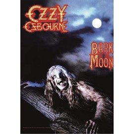 Heart Rock Bandiera Originale Ozzy Osbourne - BARK at The Moon Tessuto, Multicoloured, 110 x 75 x 0.1 cm