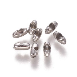 Fashewelry 1000Pcs Stainless Steel Ball Chain Connector Clasps Replacement Clips Fit for 1.5mm Beaded Ball Chain