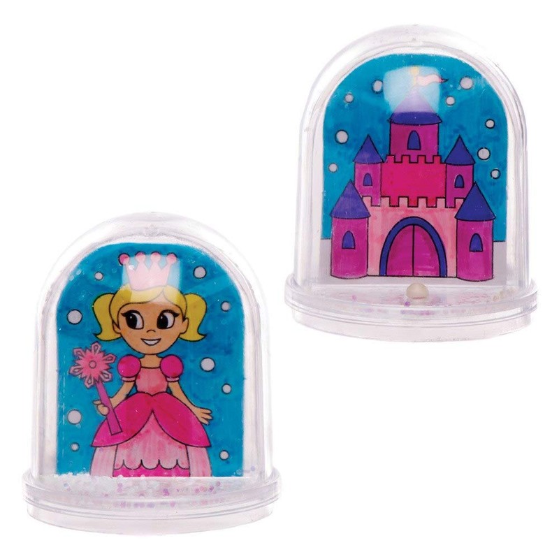Baker Ross AT168 Colouring Snow Globe, Pack of 4, Arts