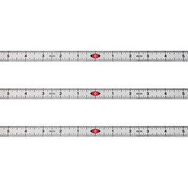 WIN TAPE Pack of 1pc 12 Inches Short Adhesive Table Sticky Measuring Tape Ruler Self-Adhesive Tape Measure (Start from Middle - Inches)