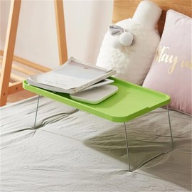 Generic Breakfast Bed Tray Multi-Function Portable Laptop Bed Desk Bed Table Foldable Lap Desk (green)