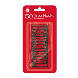 Giftmaker Set 50 Reusable Plastic Christmas Tree Bauble Hooks Hanging Decoration